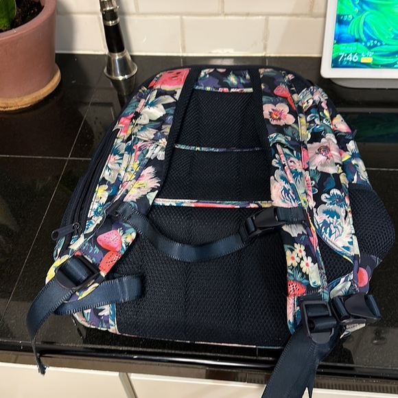 Vera Bradley Floral Backpack - Navy and Multicolor - Picture 14 of 16